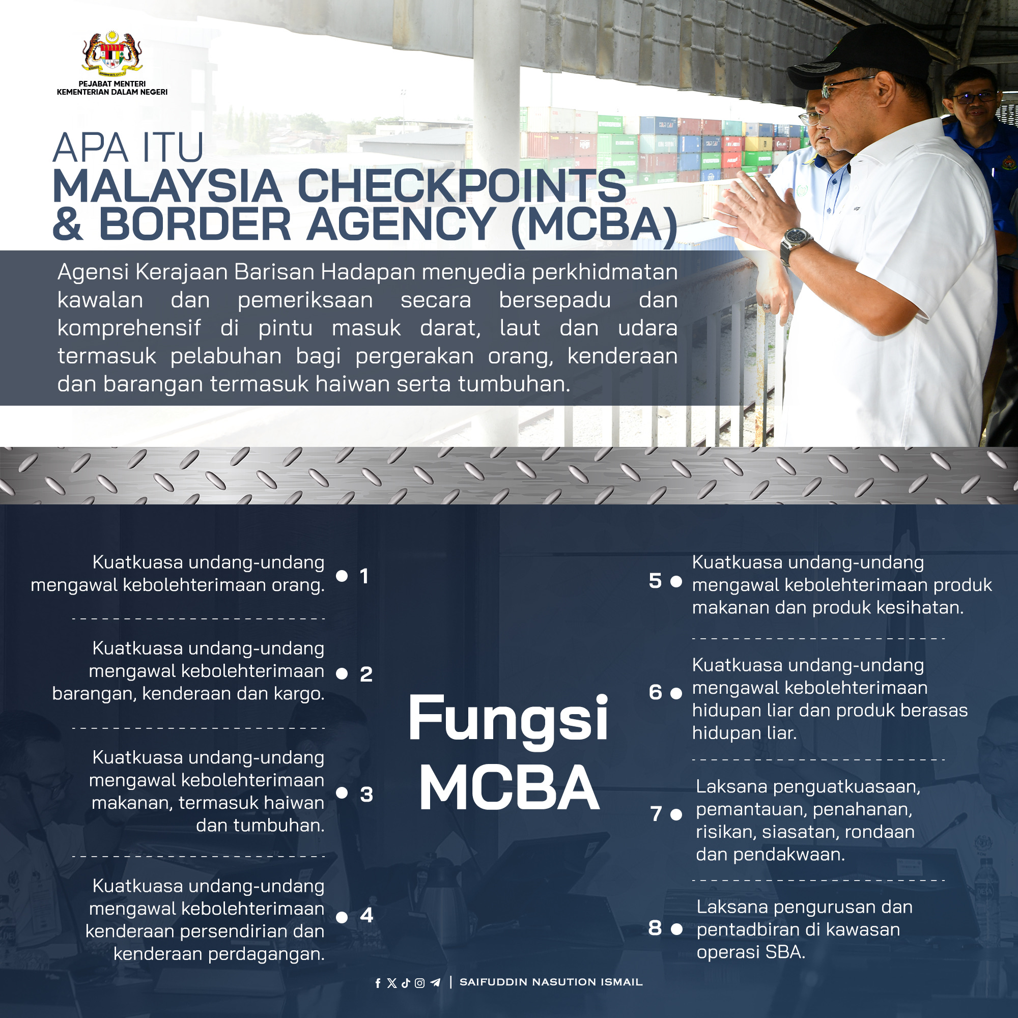 Malaysia Checkpoints & Border Agency (MCBA)