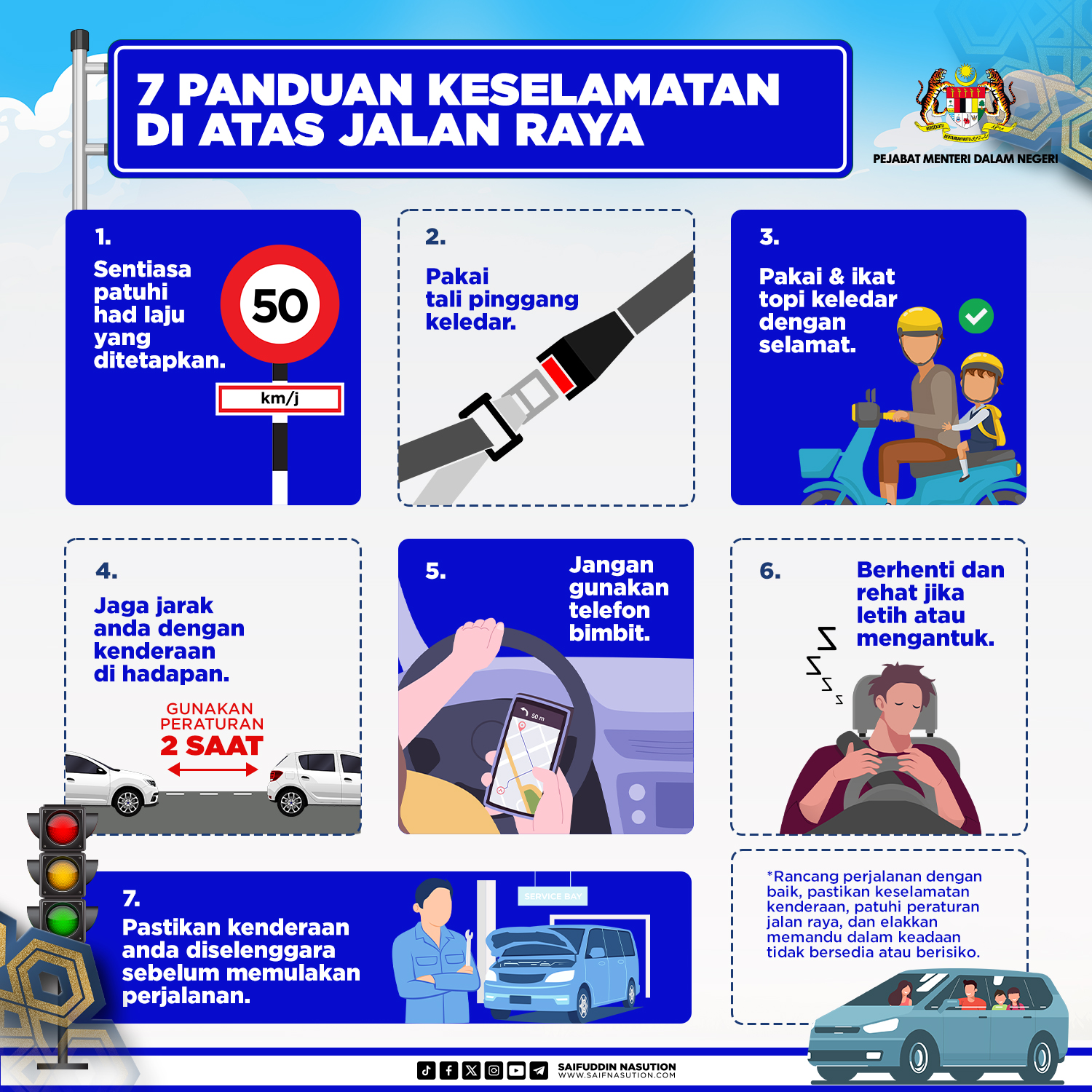Panduan keselamatan di atas jalan raya
