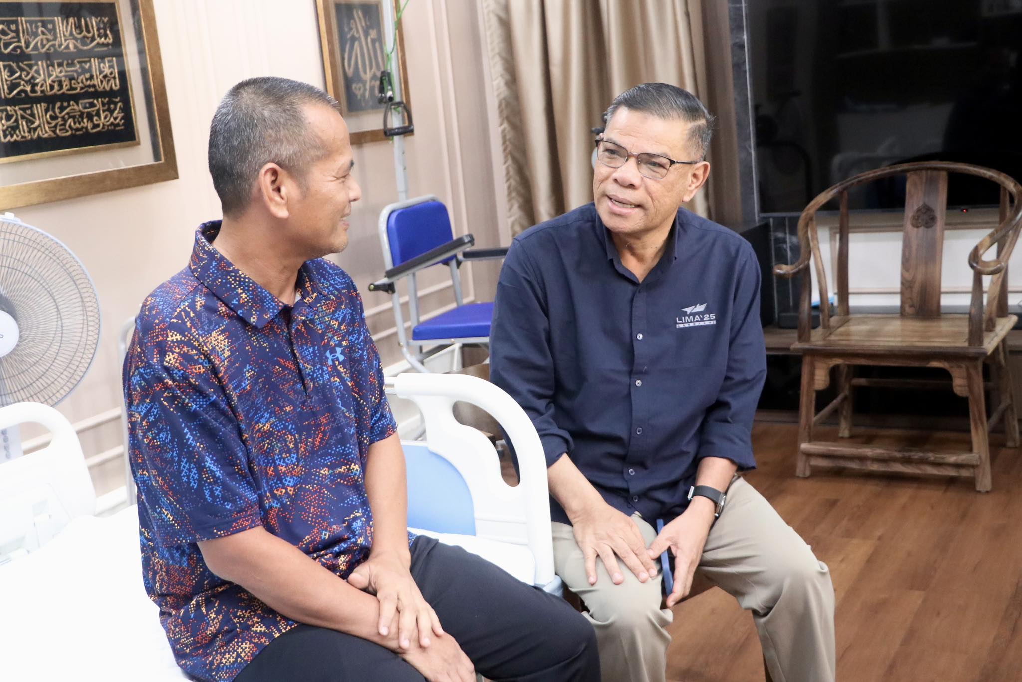 Menziarahi Timbalan Pesuruhjaya Polis Sabah, DCP Datuk Shahurinain bin Jais