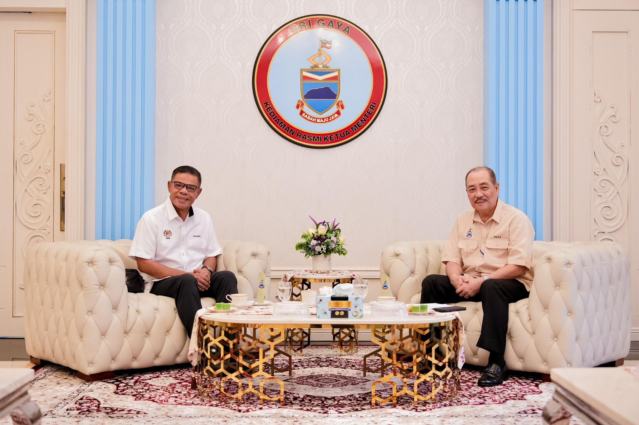 Lawatan kerja rasmi di Sabah dengan kunjungan muhibbah kepada YAB Ketua Menteri Sabah, Datuk Seri Panglima Haji Hajiji bin Haji Noor.