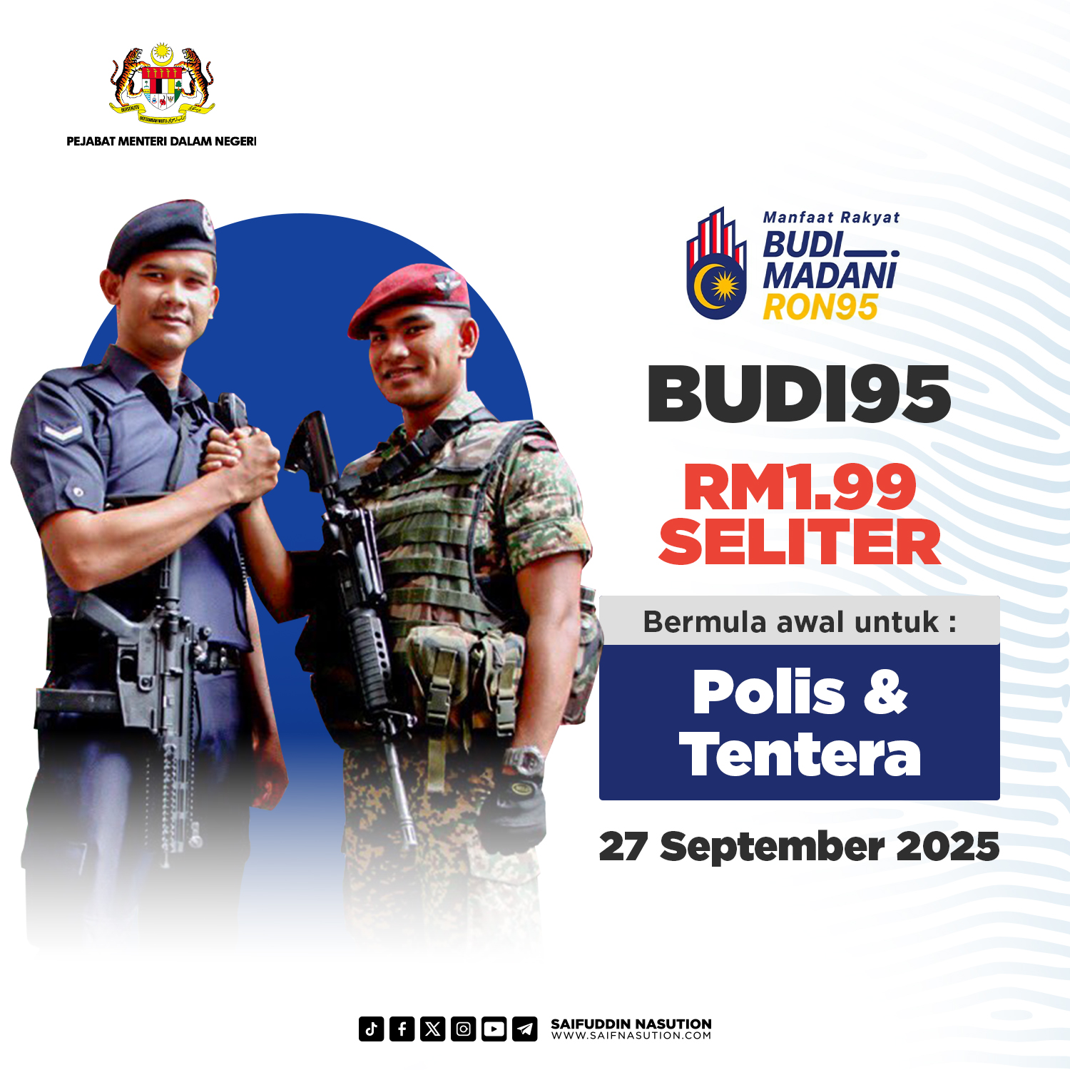 BUDI95 : Polis & Tentera