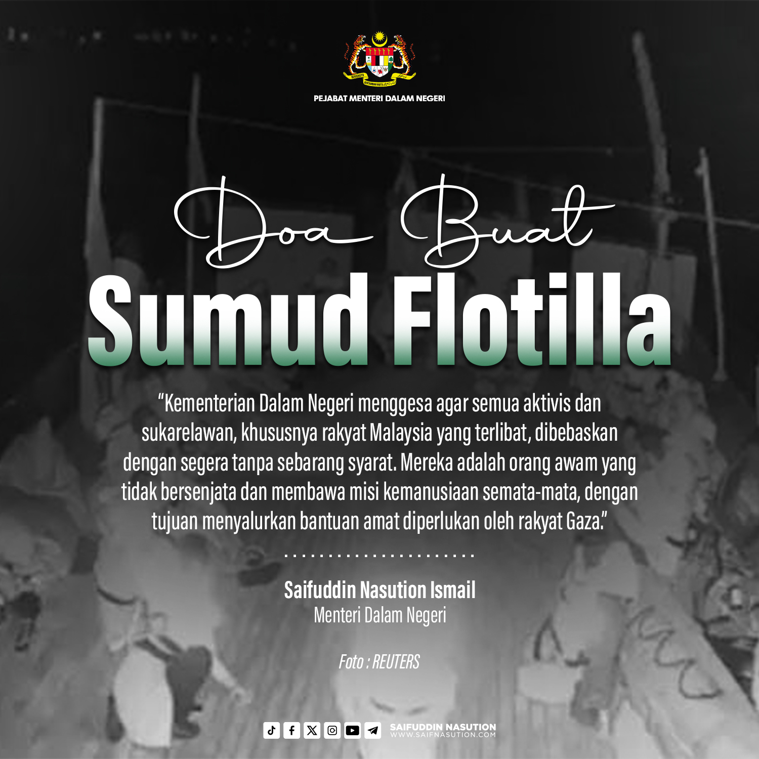 Doa buat Sumud Flotilla
