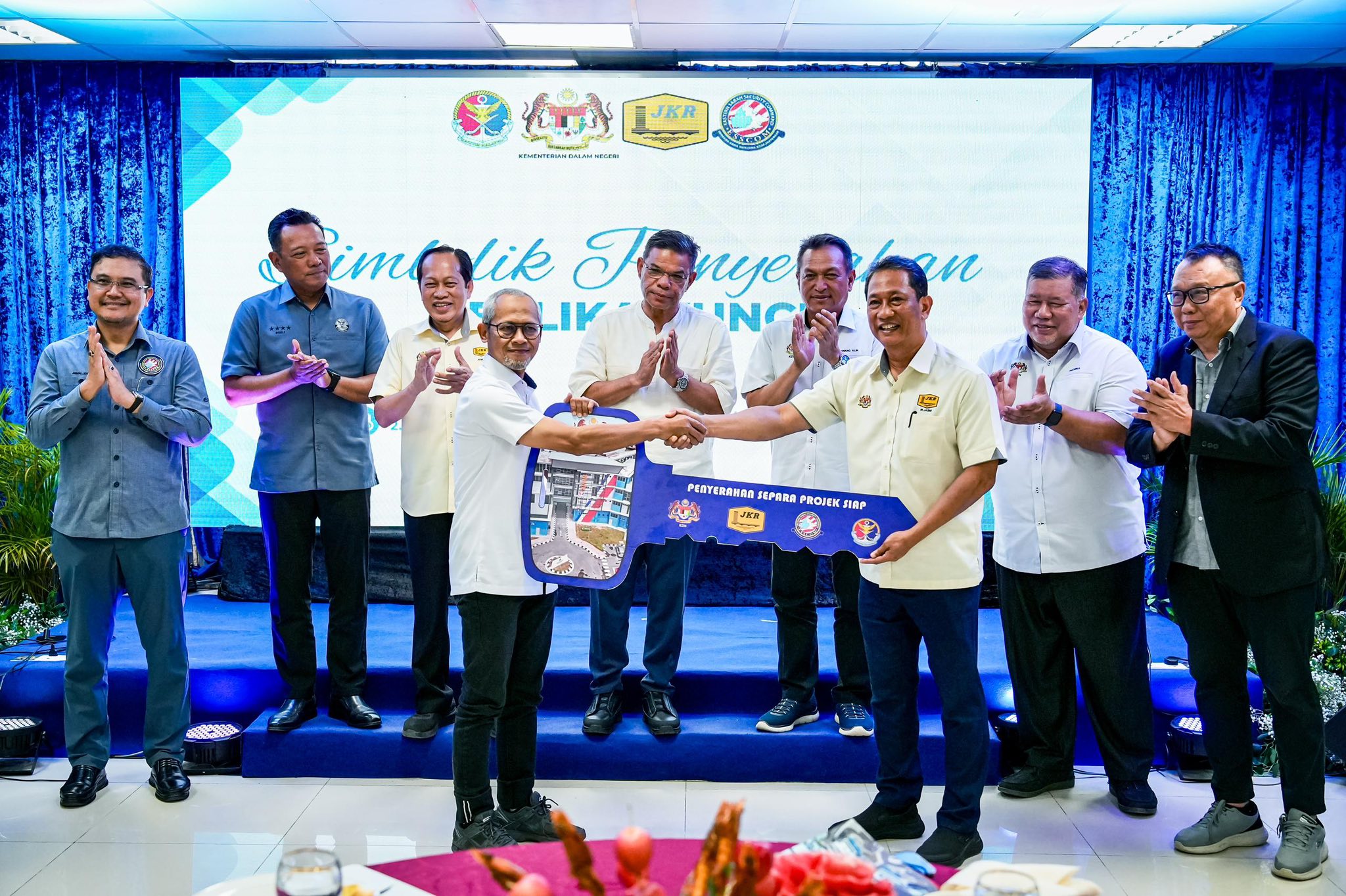 Majlis Penyerahan Kompleks Separa Projek Siap Zon Maritim Semporna Agensi Penguatkuasaan Maritim Malaysia(APMM).